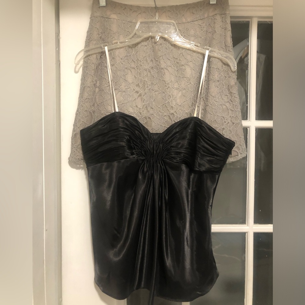 2-piece, Laundry by Shelli Segal, top is size 6 & skirt is a 4